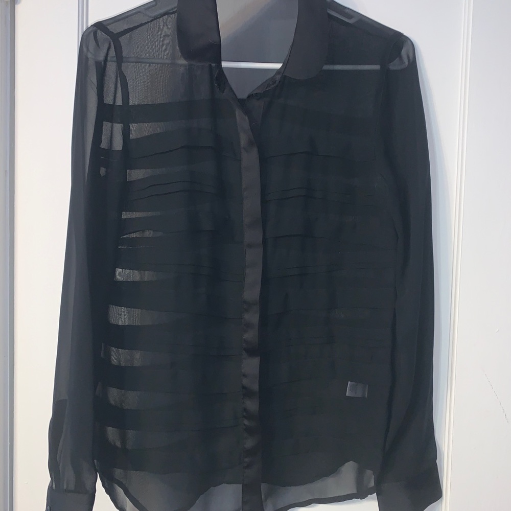 Sheer button up
